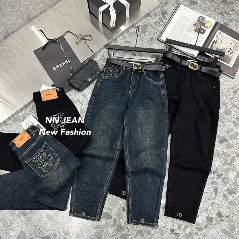 Quần jeans bò baggy Cha-nel hàng QCL1