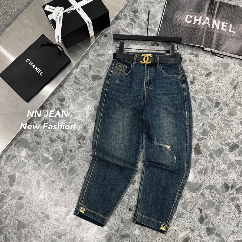 Quần jeans bò baggy Cha-nel hàng QCL1