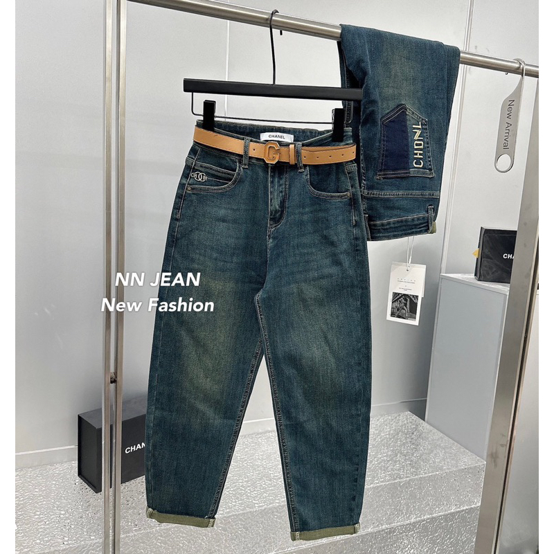 Quần jeans bò baggy Cha-nel hàng QCL1