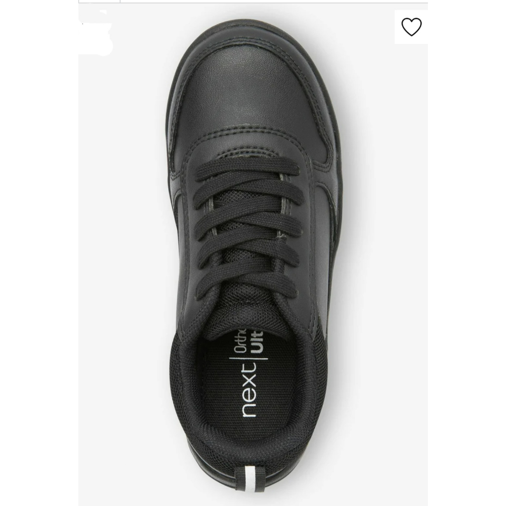 Giày School shoes đen buộc giây, hàng Ne.xt xuất khẩu