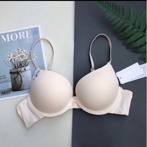 Áo ngực siêu đẩy copa xuất, Áo lót nữ mút kép trơn nơ ngực