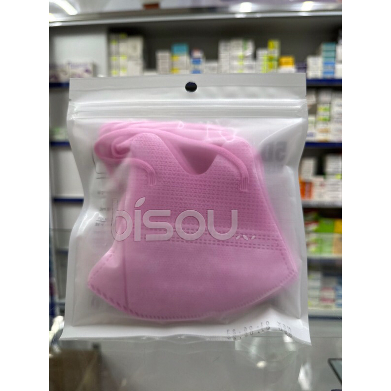 KHẨU TRANG 5D BISOU TÚI 10 CÁI 5 MÀU