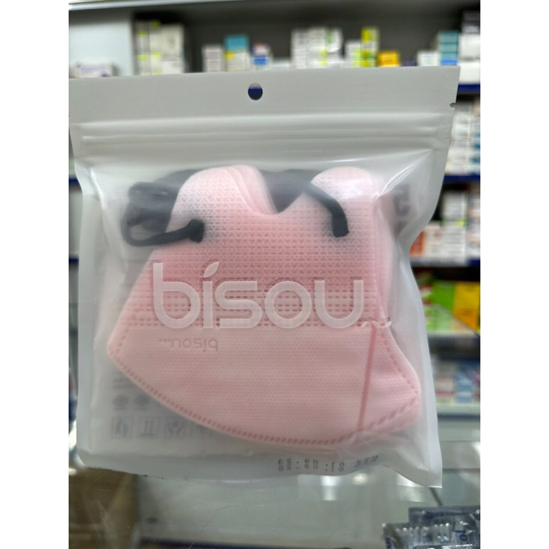 KHẨU TRANG 5D BISOU TÚI 10 CÁI 5 MÀU