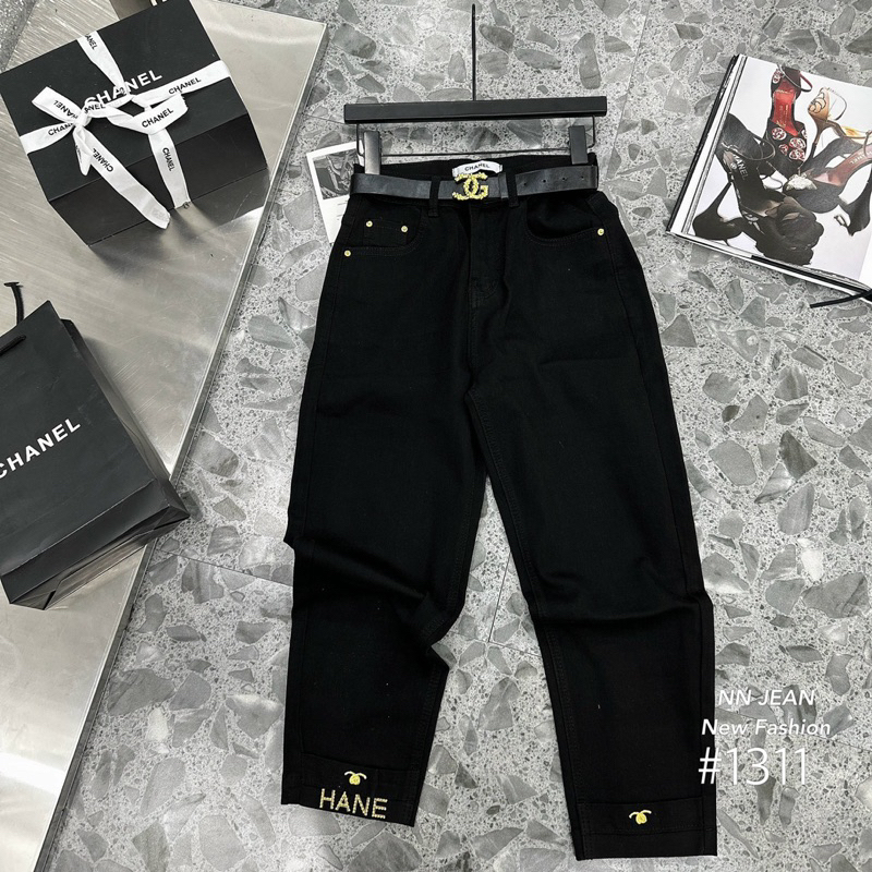 Quần jeans bò baggy Cha-nel hàng QCL1