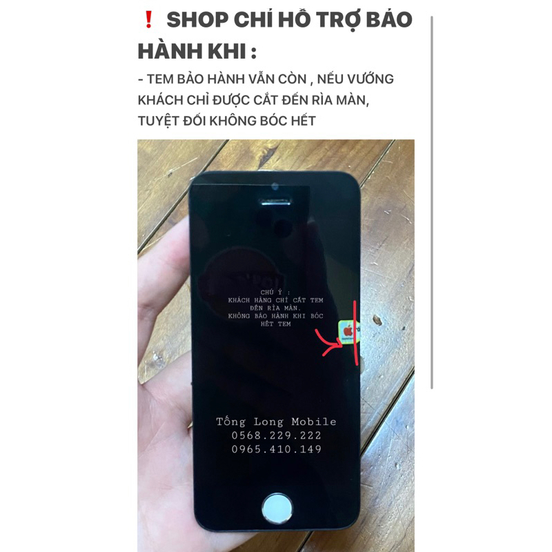 Màn Hình 5S zin nguyên cụm bóc máy