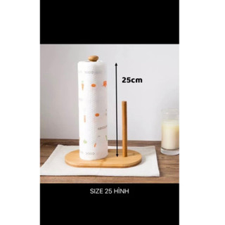 Giấy lau đa năng - khăn lau bếp, lau tay - cuộn vừa 20cm