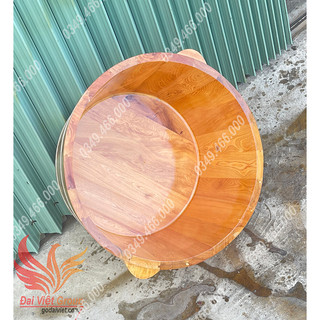 Chậu ngâm mông gỗ pơ mu - chậu ngâm mông bằng gỗ cao cấp - chống mốc đến 95%