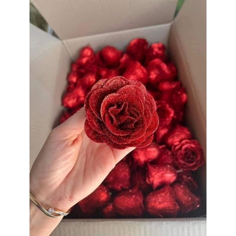 1 bông hoa sáp thơm 3 lớp loại 1