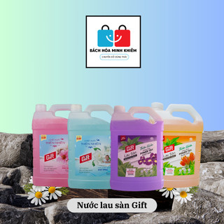 Nước lau sàn gift đậm đặc can 3.8kg nhiều loại hương_bách hóa minh khiêm