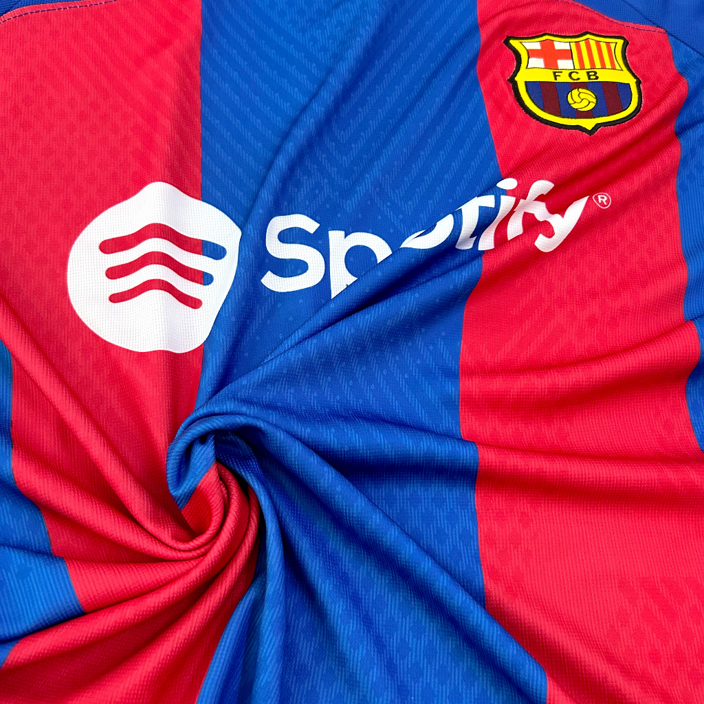 Quần áo bóng đá, đồ đá banh Barcelona vải mè cao cấp thoáng mát không nhăn không xù lông - VUA BÓNG ĐÁ