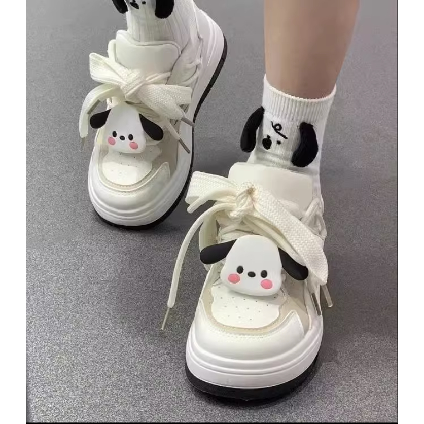 Giày thể thao nữ kèm stickers dễ thương có thể tháo rời B33