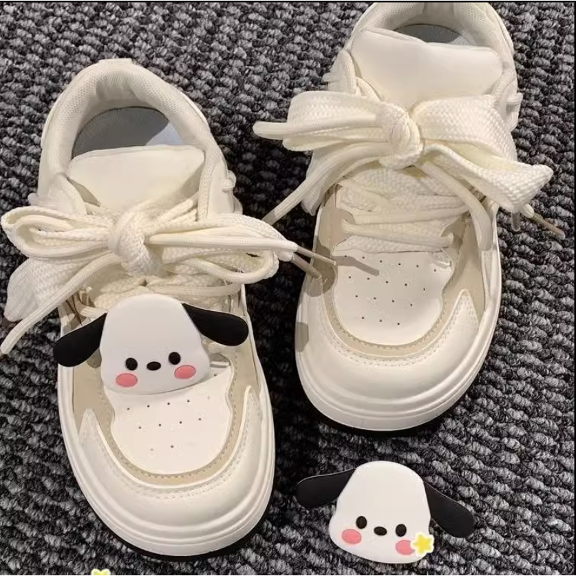Giày thể thao nữ kèm stickers dễ thương có thể tháo rời B33