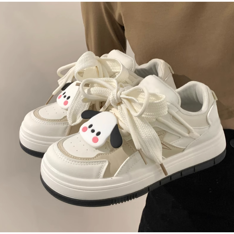Giày thể thao nữ kèm stickers dễ thương có thể tháo rời B33