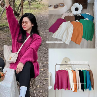 Áo len trơn lông thỏ - midistore