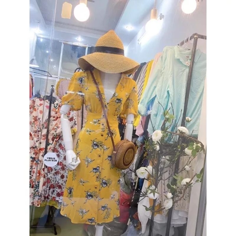 Đầm hoa xuất dư vnxk