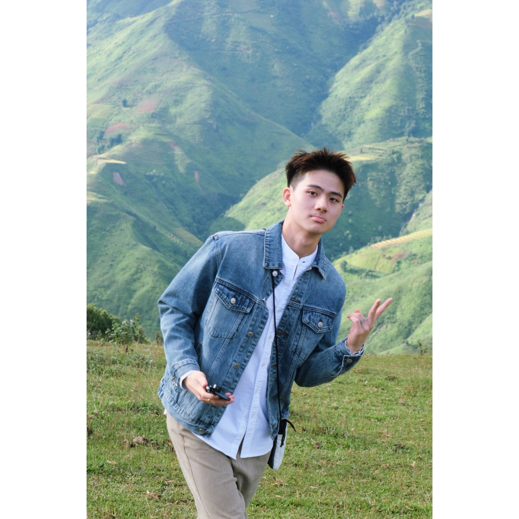 Áo khoác jean nam form crop Độc menswear chất liệu jean cao cấp, phong cách trẻ trung năng động - AKB67