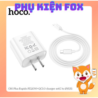 Củ sạc nhanh hoco c80/c80 plus 20w cho ip sạc siêu nhanh
