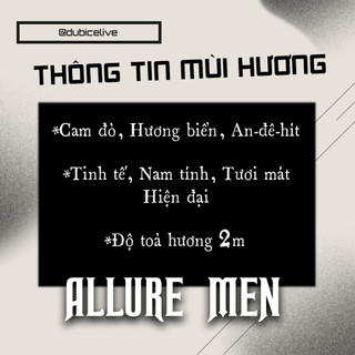 Nước hoa nam Dubice Allure Men 10ml