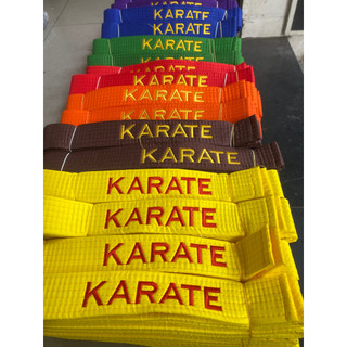 Đai võ thuật KARATEDO có 7 màu lựa chọn dùng thi nâng đai và tập võ có bán sỉ cho HLV giao hỏa tốc