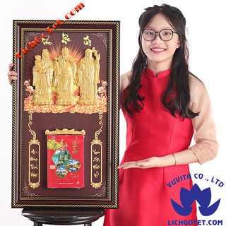 LỊCH GỖ PHÚC LỘC THỌ ĐỎ