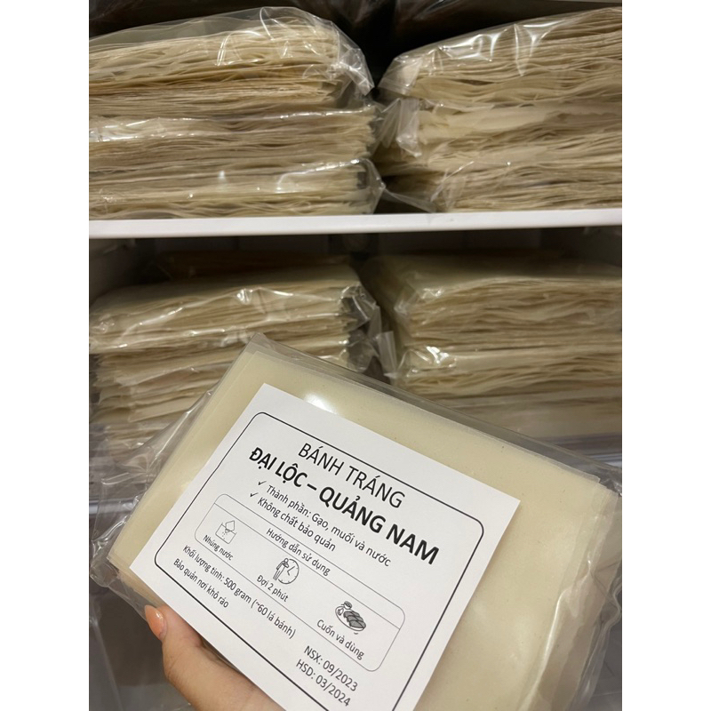 500g Bánh tráng Đại Lộc  - Túi Zip