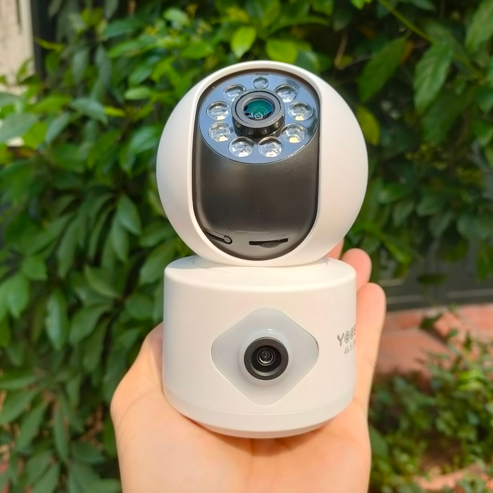 Camera 2 mắt yoosee trong nhà 4k 5.0mpx siêu nét, góc rộng, đàm thoại 2 chiều, có màu ban đêm