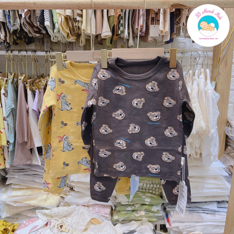 Bộ đồ ngủ style Hàn hàng QC siêu đẹp cho bé size 73-100