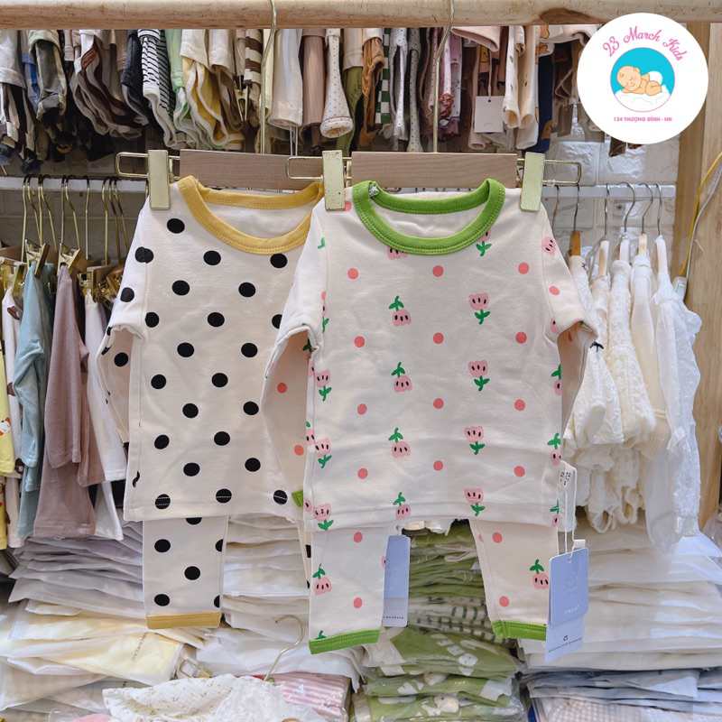 Bộ đồ ngủ style Hàn hàng QC siêu đẹp cho bé size 73-100