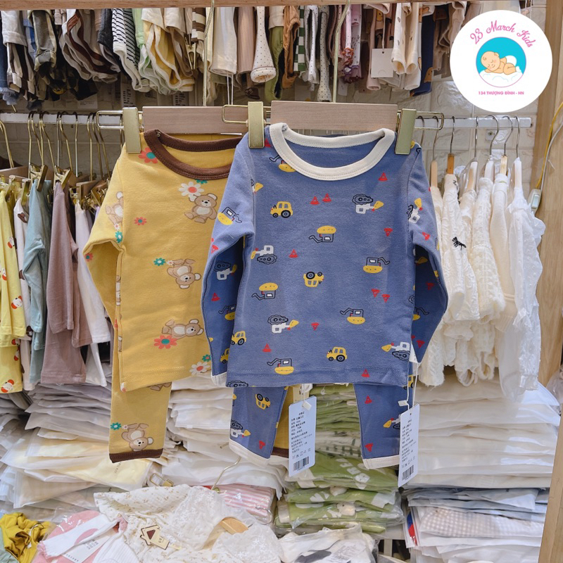 Bộ đồ ngủ style Hàn hàng QC siêu đẹp cho bé size 73-100