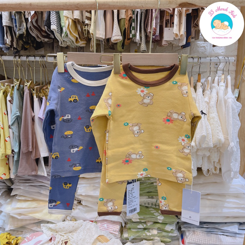 Bộ đồ ngủ style Hàn hàng QC siêu đẹp cho bé size 73-100