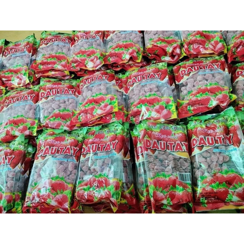 Gói kẹo mứt dâu tây-dâu tằm đặc sản Đà Lạt