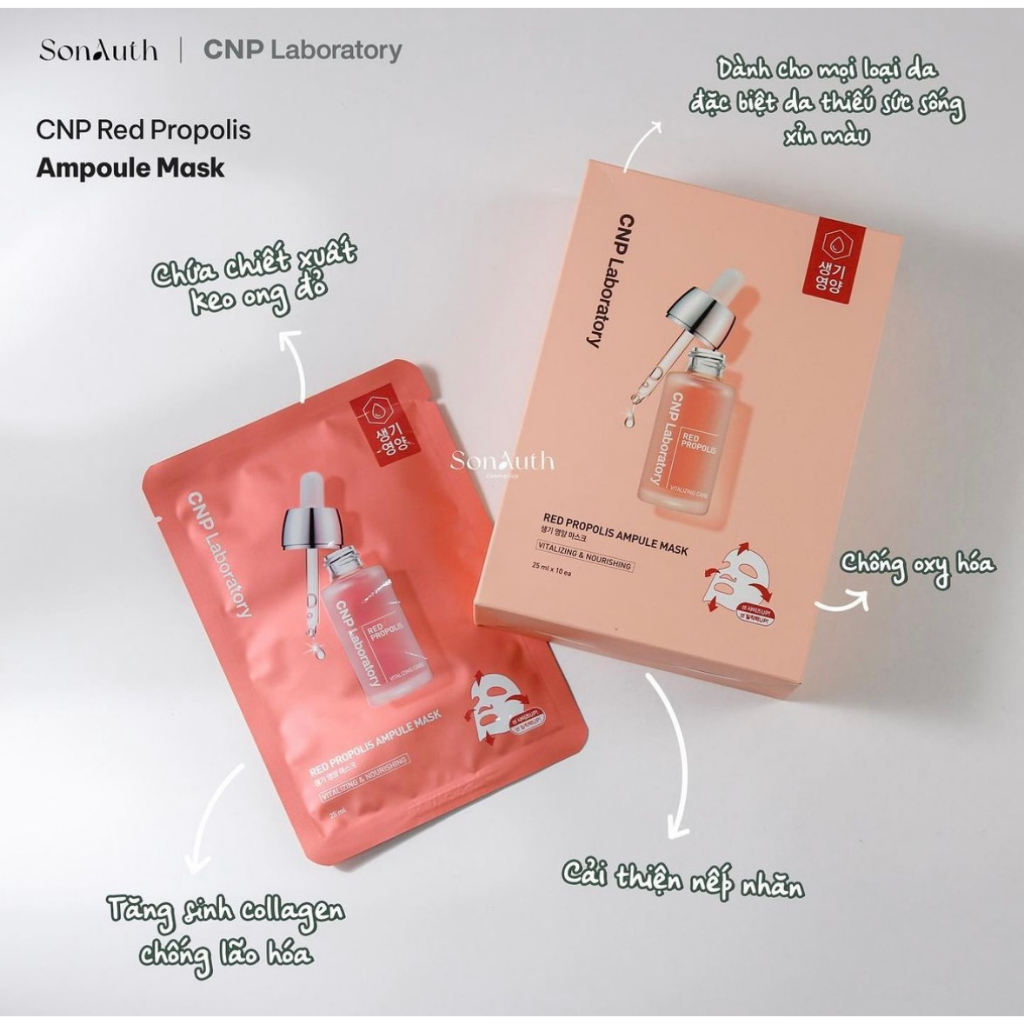 Mặt nạ giấy CNP Laboratory Ampule Mask 25ml - Hộp 10 miếng