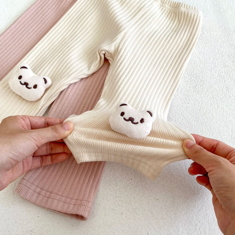 Set bộ 3 món gấu hồng tone sur tone cực xinh cho bé 🐻