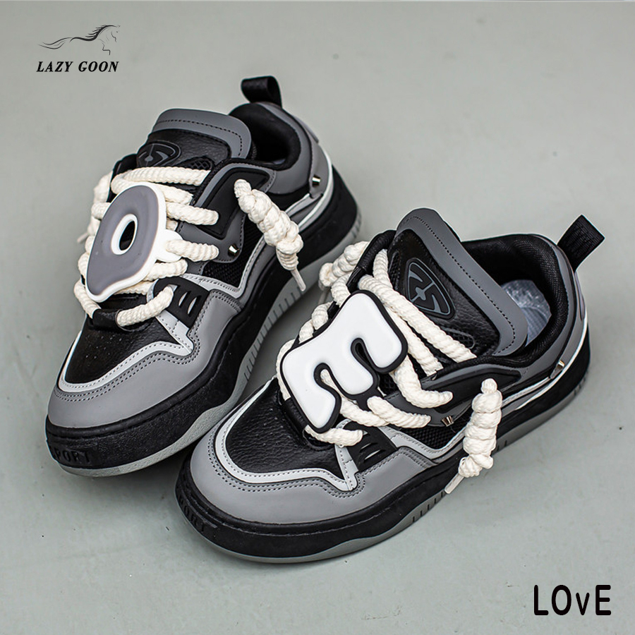 Giày Thể Thao Sneaker nam nữ Cat & Sofa đen phiên bản LOVE phong cách Hàn Quốc