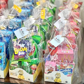 Túi trong suốt đế giấy các hình đựng bánh quy (10 cái)