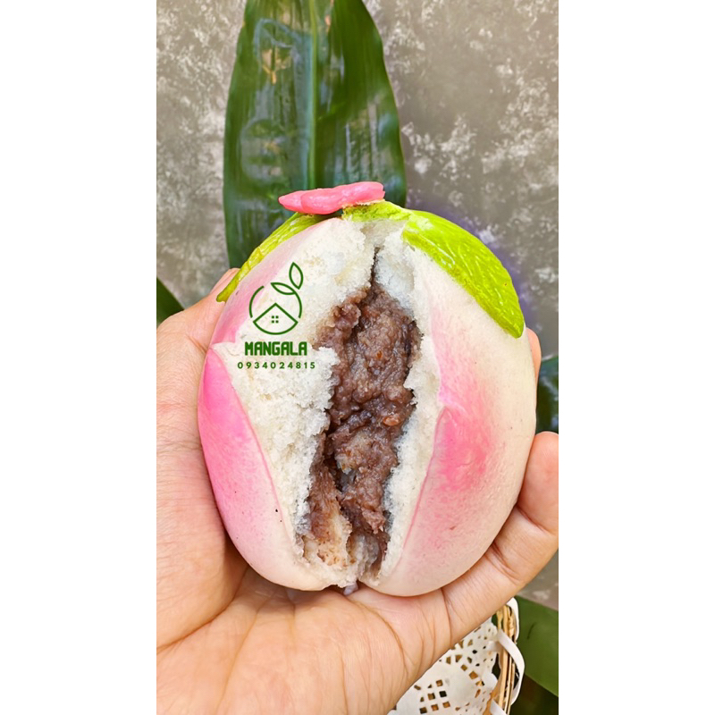 Bánh bao đào tiên mềm mịn để ngoài không bị khô bánh