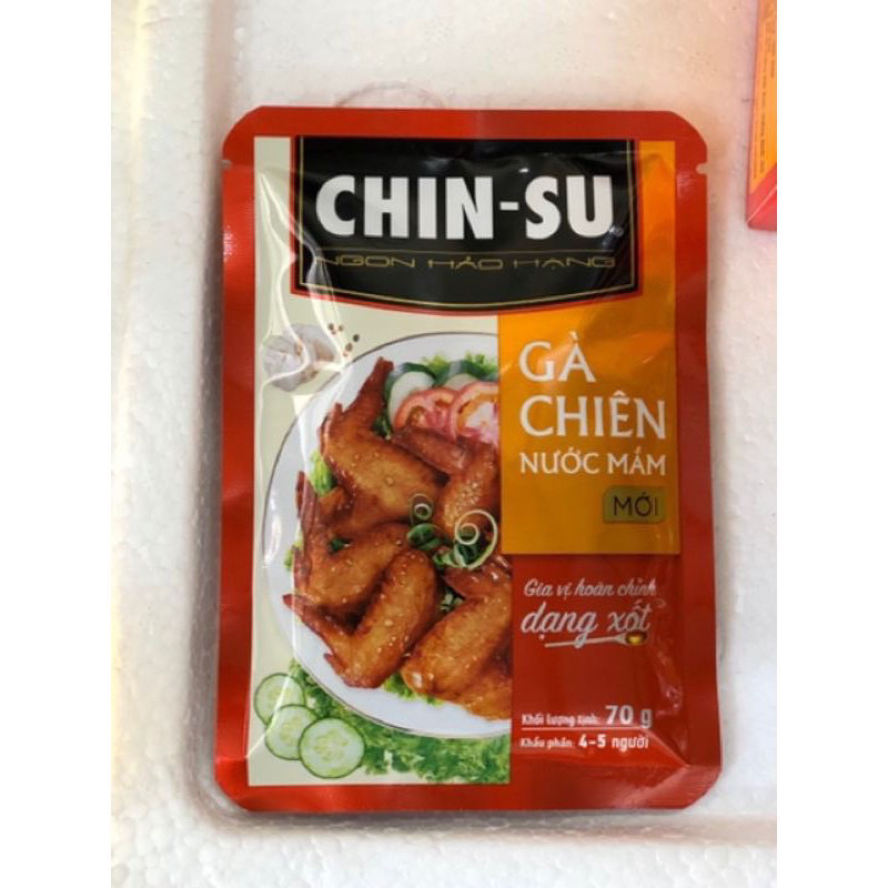 Giá vị hoàn chỉnh gà chiên mắm mắm dạng sốt chin su gói 70g