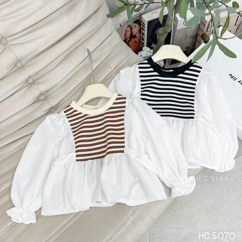 Áo Sơ Mi Tay Phồng Dài Phối Ren Phong Cách Phương Tây Thời Trang Mùa Thu Mới Dành Cho Bé Gái 2023