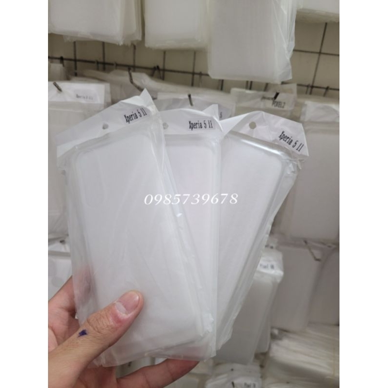 Ốp lưng sony xperia 5,xperia 5 II,Xperia 5 III,Xperia 1 II,III Xperia 10 iii Lưng silicon trong suốt.