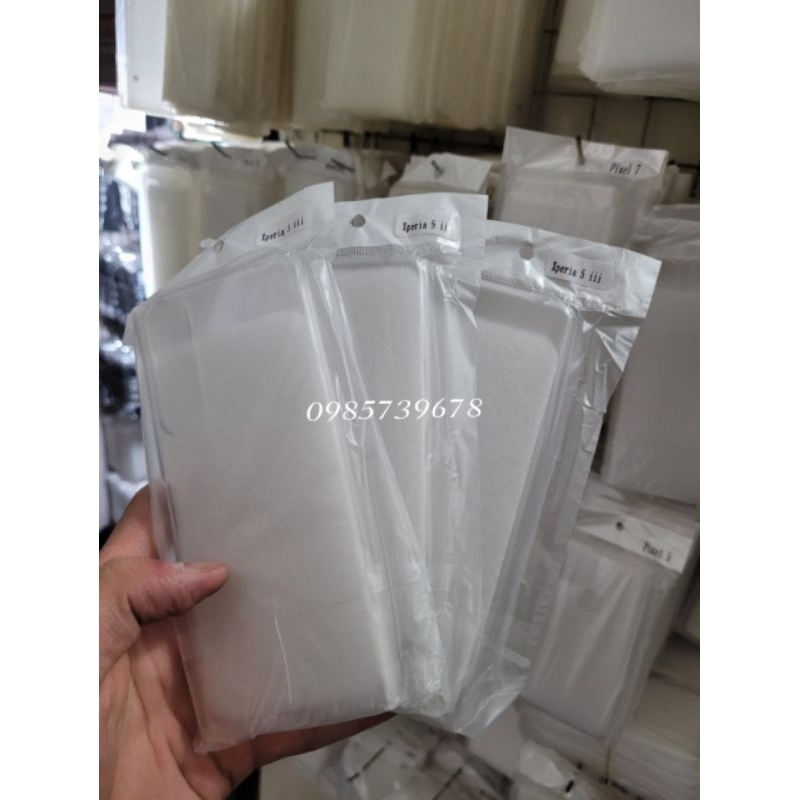 Ốp lưng sony xperia 5,xperia 5 II,Xperia 5 III,Xperia 1 II,III Xperia 10 iii Lưng silicon trong suốt.