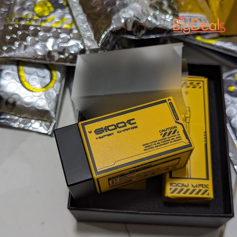 Bộ sạc GaN 100W SHARGE x MECHREVO S100C Hyper Charge siêu nhỏ gọn, BH 6 tháng, BigDeals VN