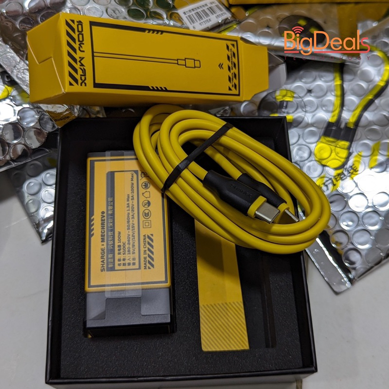 Bộ sạc GaN 100W SHARGE x MECHREVO S100C Hyper Charge siêu nhỏ gọn, BH 6 tháng, BigDeals VN
