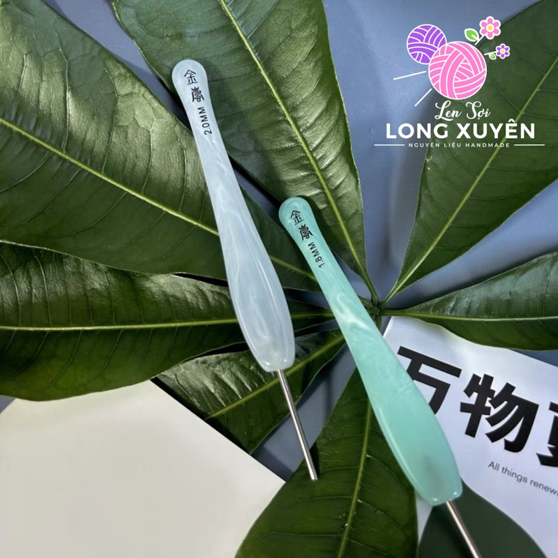 Kim móc Jinlan xanh đậm cán nhựa