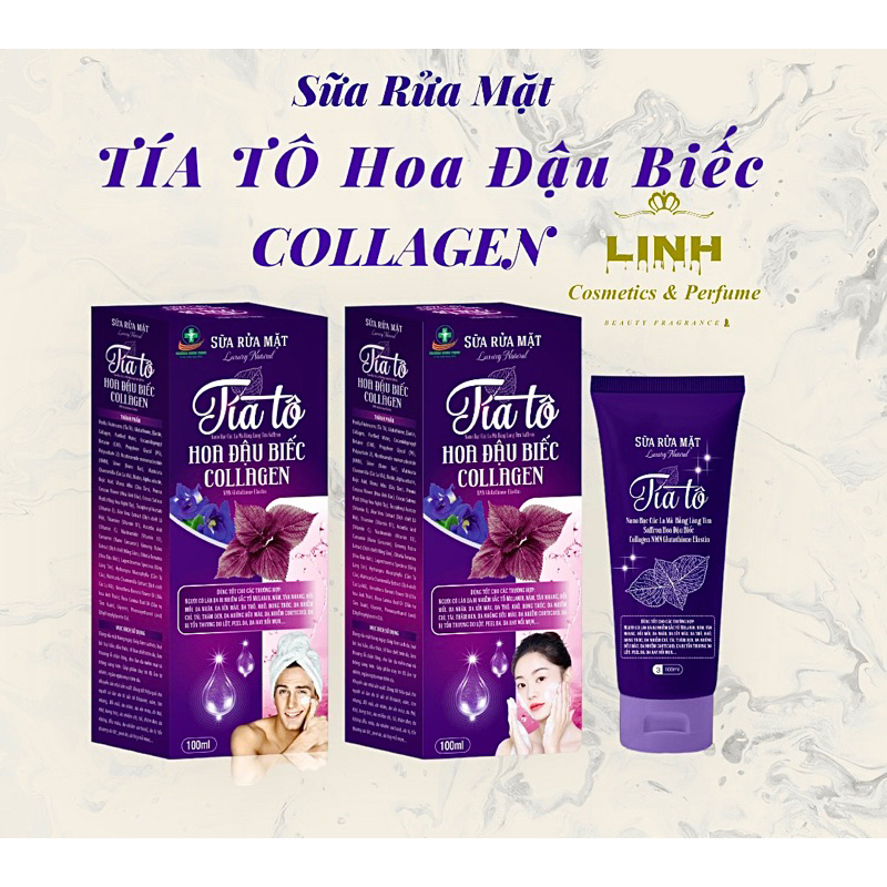  SỮA RỬA MẶT TÍA TÔ HOA ĐẬU BIẾC NMN GLUTATHIONE LUXURY