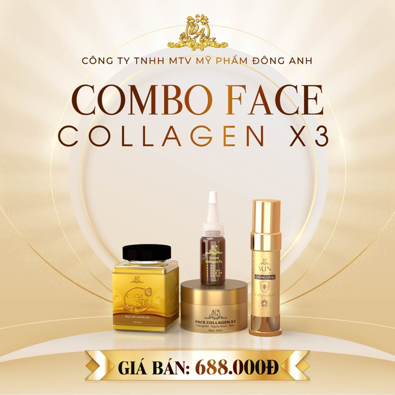 💥Bộ 3 dưỡng da mặt Nguyễn Huỳnh Như- Collagen X3 Đông Anh