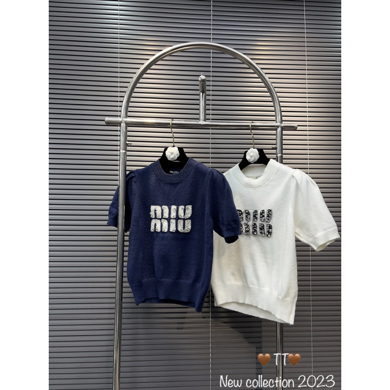 Áo Len Cộc Tay Miuiu Đính Đá Siu Cấp