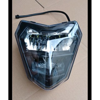 Pha đèn Led Zinpat 2 tầng Xmen, đèn xe điện Xmen đen khói.