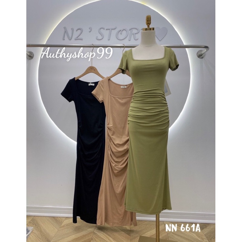 Váy body co vuong co giãn 4 chiều