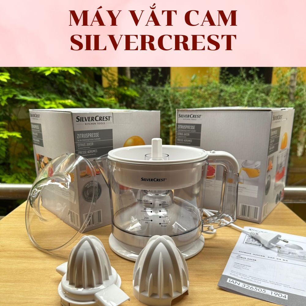 Máy Vắt Cam Tự Động SILVER CREST Màu Trắng cắm điện