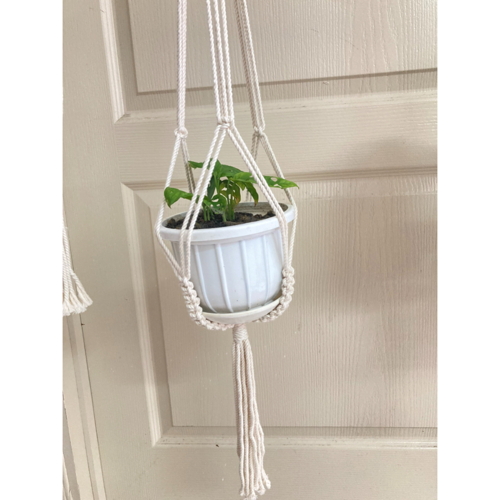Dây treo chậu cây macrame 90cm| Macrame plant hanger 006